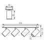 LAMPADA DA PARETE-SOFFITTO EVALO EL-4I W-SR - KANLUX