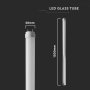 LED TUBO T8 18W 120 CM G13 VETRO TUBO 4000K 25PZ/BOX