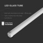 LED TUBO T8 18W 120 CM G13 VETRO TUBO 6400K 25PZ/BOX