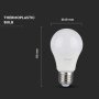 LED LAMPADINA SAMSUNG CHIP 10.5W E27 A58 PLASTICA 6500K