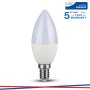 LED LAMPADINA SAMSUNG CHIP 5.5W E14 PLASTICA DIMMABLE CANDELA 4000K