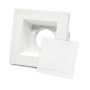 PORTAFARETTO INCASSO IN GESSO QUADRATO C/VETRO GU10 INCLUSA