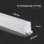 V-TAC PRO PLAFONIERA LED CHIP SAMSUNG LINEARE 7W 60CM RACCORDABILE CON INTERRUTTORE 4000K