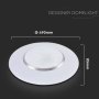 V-TAC PLAFONIERA LED ROTONDA 60W CON TELECOMANDO CAMBIA COLORE 3 IN 1 EFFETTO STELLATO D: 500MM H: 85MM DIMMERABILE