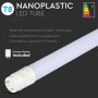 LED TUBO T8 18W 120 CM NANO PLASTICA NON ROTATION 4000K