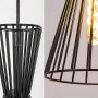 LEANDROS, INDOOR MATTE BLACK METAL PENDANT LAMP, E27 1XMAX 6
