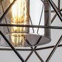 EMRYS, INDOOR PENDANT LAMP, MATTE BLACK METAL LAMP WITH TINT