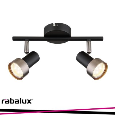 KONRAD, INDOOR CEILING LAMP, MATTE BLACK METAL LAMP WITH SIL