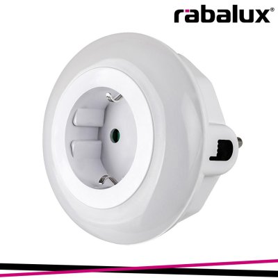 ABEL, INDOOR WHITE PLASTIC NIGHTLIGHT, 0,54W, WITH SHADE: 5L