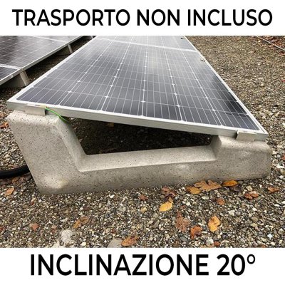 ZAVORRA 15/20 GRADI CLS VIBRATO PER FOTOVOLTAICO 43KG