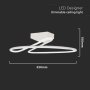 43W LED LUCE DI DESIGN BIANCA ROTONDA 4000K