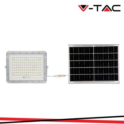 20W LED PROIETTORE SOLARE 4000K BATTERIA SOSTITUIBILE 3M CAVO CORPO BIANCO