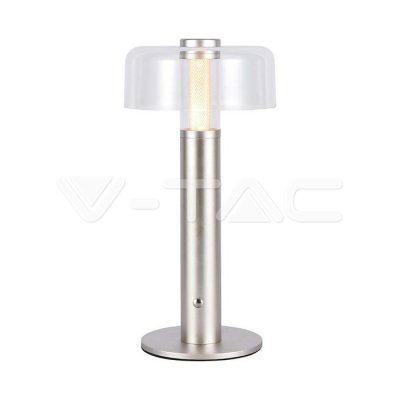 LED LAMPADA DA TAVOLO RICARICABILE 1800MAH  150 X 300 3 IN 1 CORPO CHAMPAGNE