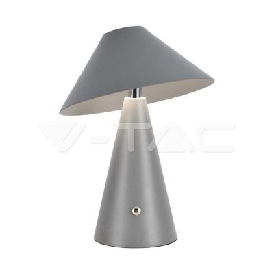 LED LAMPADA DA TAVOLO RICARICABILE 1800MAH  180 X 240 3 IN 1 CORPO GRIGIO