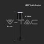 3W LED LAMPADA DA TAVOLO RICARICABILE TOUCH DIMMERABILE CORPO NERO 4000K