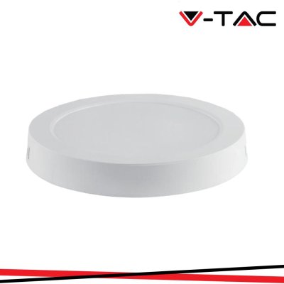 18W LED BACKLIT PANNELLO PER MONTAGGIO ESTERNO ROTONDO 3000K