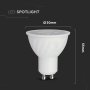 LED LAMPADINA SAMSUNG CHIP GU10 6W  RIPPLE PLASTICA 110  D 6400K