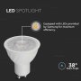 LED LAMPADINA SAMSUNG CHIP GU10 6W  RIPPLE PLASTICA 110  D 6400K