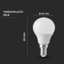 LED LAMPADINA SAMSUNG CHIP 3.7W E14 P45 PLASTICA 4000K