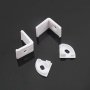 LED PROFILO IN ALUMINIO PER STRISCIA2000X15.8X15.8MM MILKY