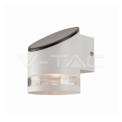1W LED SOLAR WALL LAMP SMD CORPO BIANCO IP44 3000K