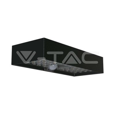 6W LED SOLAR WALL LIGHT BRICK LITHIUM BATTERY CORPO NERO 4000K