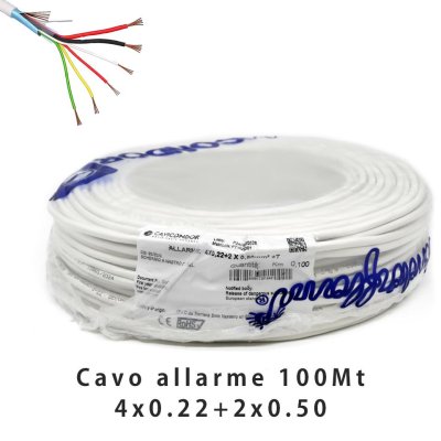 CAVO ALLARME SECUR 4X0.22+2X0.50