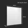 LED PANNELLO 36W 600X600MM BACKLIT  120LM/W 6400K 10PCS/SET
