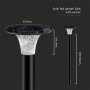 15W LED LAMPADA LED SOLARE DA TERRA LIFEPO4 BATTERIA 6000MAH 6000K+4000K NERO