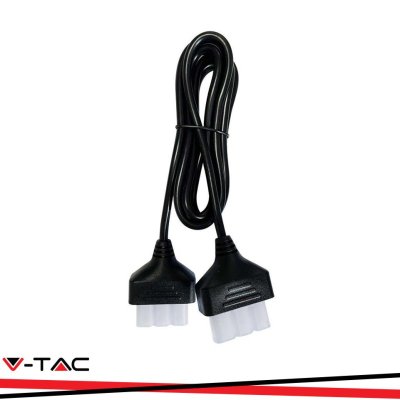 CAVO DI ALIMENTAZIONE CON 2 SPINENERO 2M 3X0.75MM
