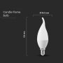 LED LAMPADINA 3.7W E14 CANDELA A  FLIAMMA 2700K