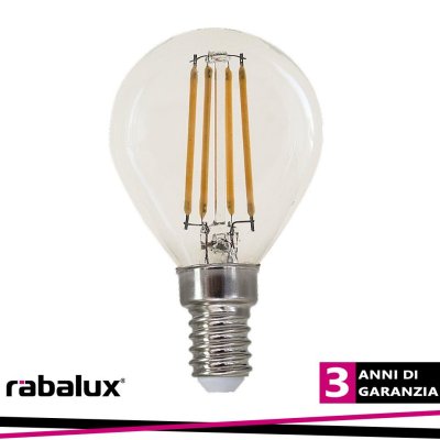 FIL. LED, E14 G45, 4W, 500LM,  2700K