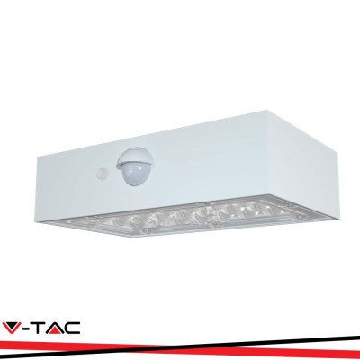 3W LED LUCE SOLARE DA PARETE CON SENSORE 4000K, 3000K CORPO BIANCO