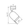 PROIETTORE PER BINARIO ATL3 GU10-W - KANLUX