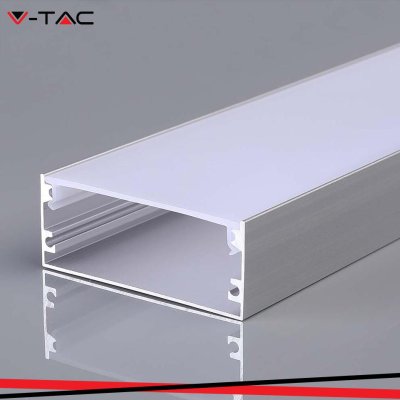 PROFILO IN ALLUMINIO  COLORE SILVER PER STRIP 2000*50*20MM