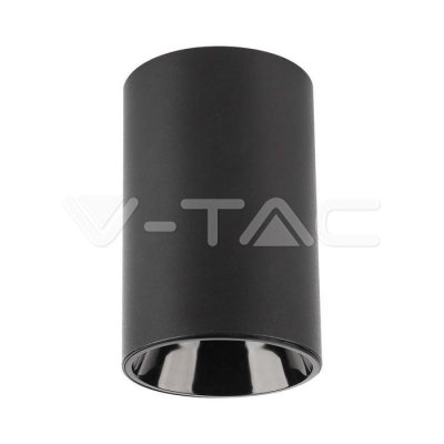 GU10 PORTAFARETOO ROTONDO CORPO NERO