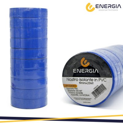 NASTRO ISOLANTE PVC 19MMX25MT  BLU