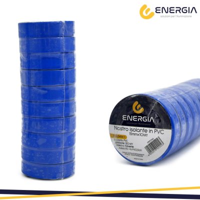 NASTRO ISOLANTE PVC 15MMX10MT  BLU