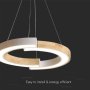 9W LED LAMPADARIO LED A SOSPENSIONE (19.5*17.5*100CM) BIANCA 4000K