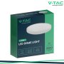 24W LED PLAFONIERA ROTONDA CORNICE BIANCA 6500K IP44