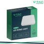 18W LED PLAFONIERA QUADRATA CORNICE BIANCA 6500K IP44