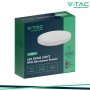 24W LED PLAFONIERA ROTONDA MICROWAVE SENSOR CORNICE BIANCA 6500K IP44