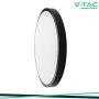 18W LED PLAFONIERA ROTONDA CORNICE NERA 4000K IP44