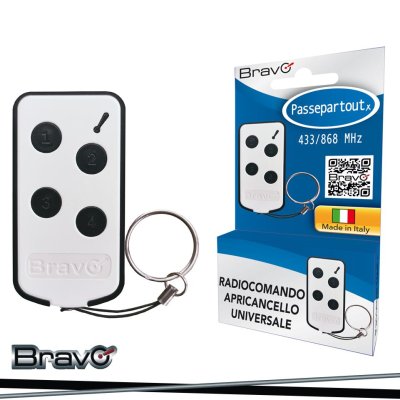 RADIOCOMANDO UNIVERSALE AUTOAPPRENDENTE 433/868 MHZ A 4 BANC