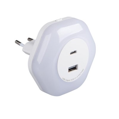 LAMPADA A LED PLUG-IN BOLA LED 2XUSB WW W - KANLUX