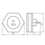 LAMPADA A LED PLUG-IN BOLA LED 2XUSB WW W - KANLUX