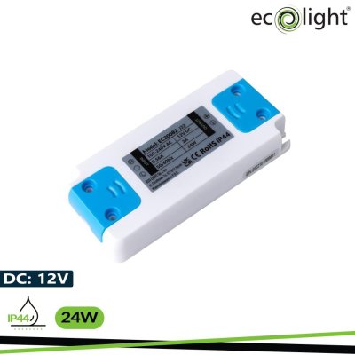 ALIMENTATORE DA MOBILE 24W 12V IP44 98X47X16MM