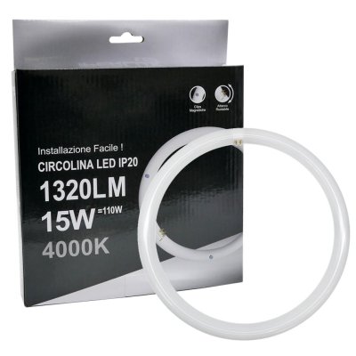 CIRCOLINA G10Q 180-250V 15W    4000K 1320LM