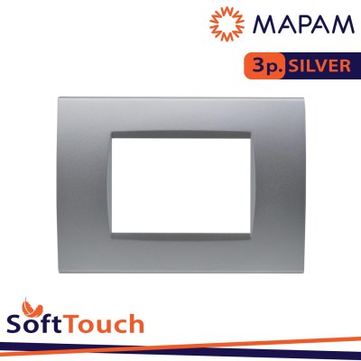 PLACCA SOFT-TOUCH ART-T1 3P 8003ST-3 SILVER