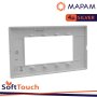 PLACCA SOFT-TOUCH GEM-T2 4P 6004ST-3 SILVER